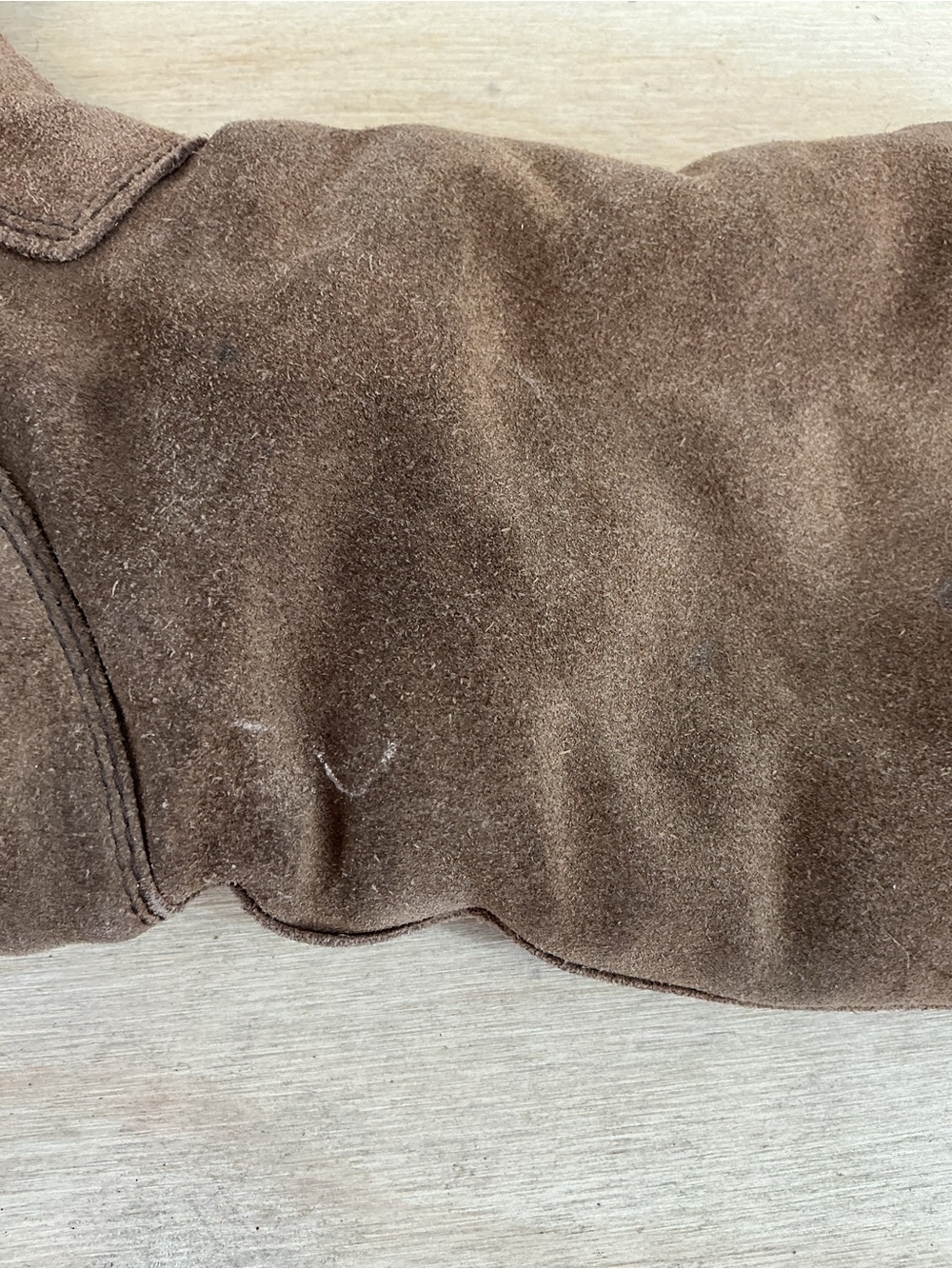 Ugg Brown Suede Shearling-Lined Boots Size 6 - Picture 5 of 8